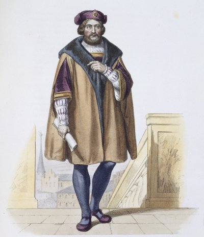 بيير دي رونسارد (1524-1585) منقوش على يد ديليستر بواسطة فريدريش بوتيرويك